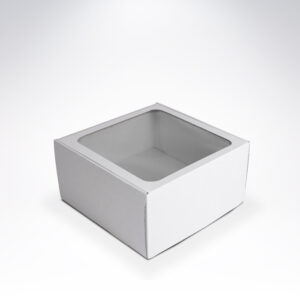 Krabička s okienkom 250x250x130 biela